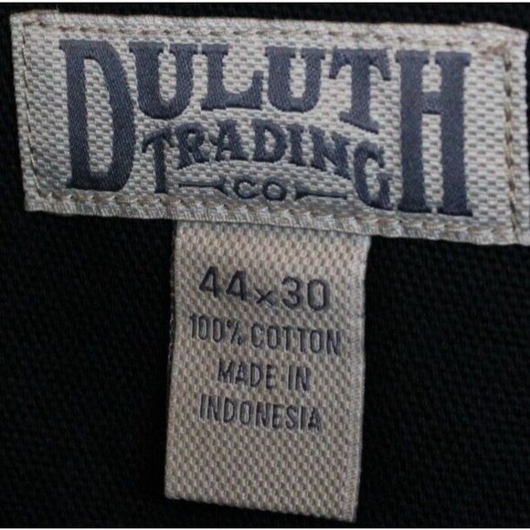 Duluth Trading Company Black Denim Boot Cut Jeans Men's Size 44x30 - Picture 11 of 11